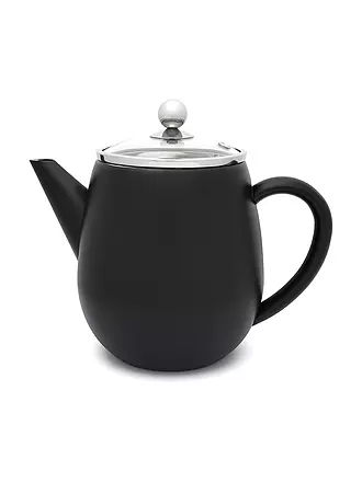 BREDEMEIJER | Teekanne Duet® Eva 1,1L doppelwandig Schwarz/Glas | 